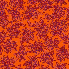 Blazing Leaves - purple orange