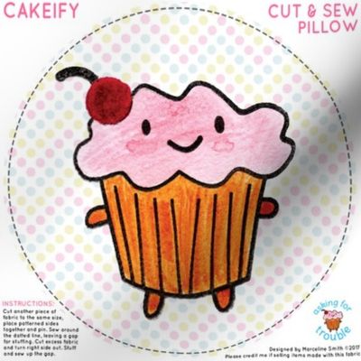 Cakeify the happy cupcake Mini Pillow