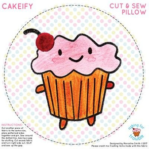 Cakeify the happy cupcake Mini Pillow