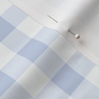 Simple gingham - soft blue and white