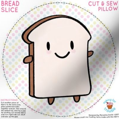 Bread Slice Mini Pillow