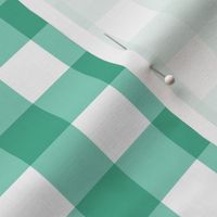 Winter Evergreen Gingham Teal