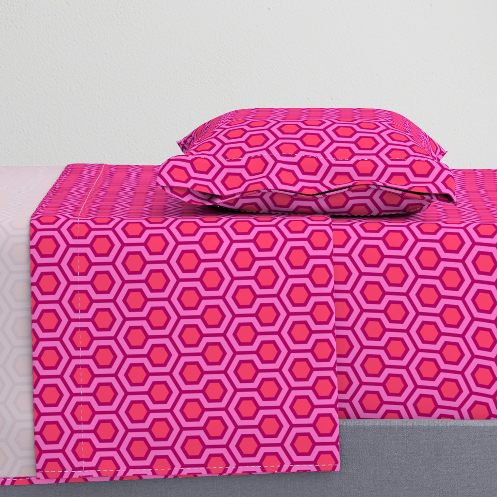 Honeycomb Geometric Pink