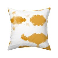 Boho Inky Ikat Caramel and White