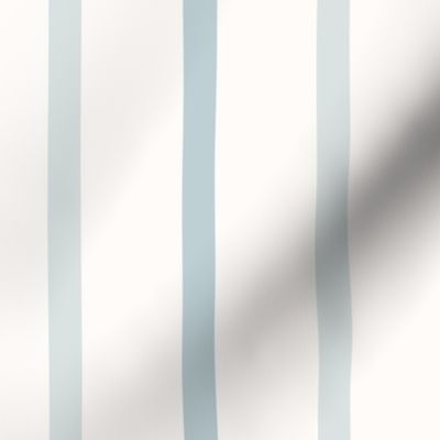 Silvery and Arctic Bi-Color Vertical Thin Stripes on Light Background (M)