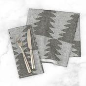 Aztec charcoal gray textured and tonal trees for a farmhouse man cave