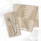 Neutral latte textured and tonal trees for a modern farmhouse man cave