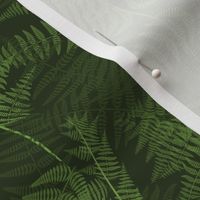 Fern Wall Halfdrop Monochrome Green 84b14d