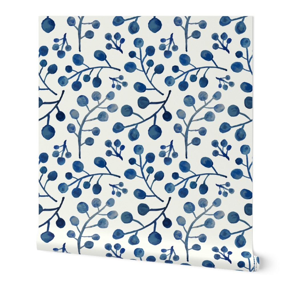 blue botanical - medium size