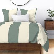 Large Sage Green Stripe