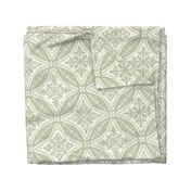 Backsplash Hawaiian blockprint Green 1