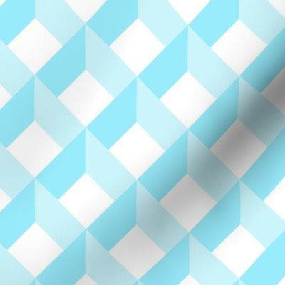 Light Blue 3D Criss-cross