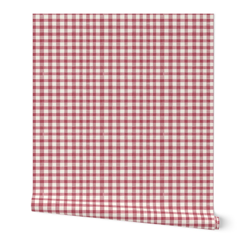 Brimford - Blush Red And White Gingham Classic Countryside Grace