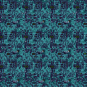 Afrikan2TextileTurquoise