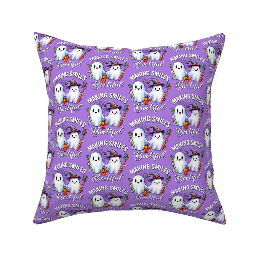 Bigger Making Smiles Bootiful Halloween Dental Ghosts Purple