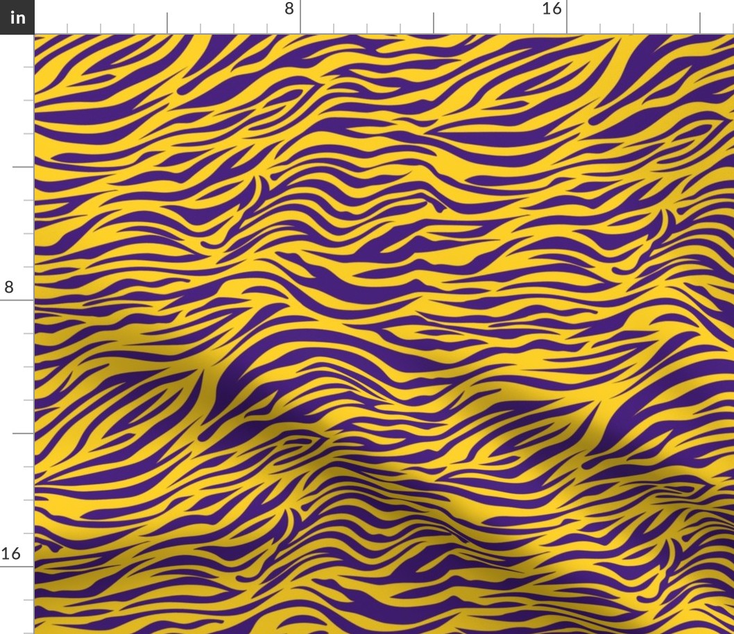 Tiger Stripes Purple and Gold large