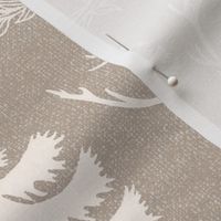 Nordic Holiday Deer And Trees - Beige 24