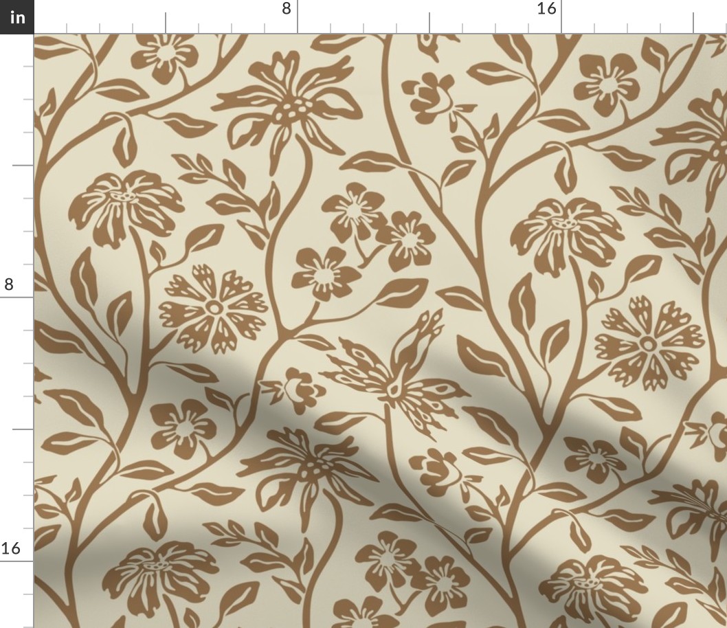 Refined Bohemian Vine - Large - Tan