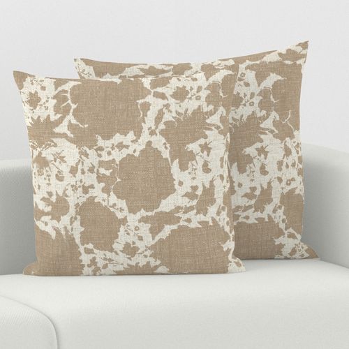 India White Out Floral Bone Light Brown