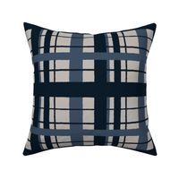 Timeless plaid / ikat indigo