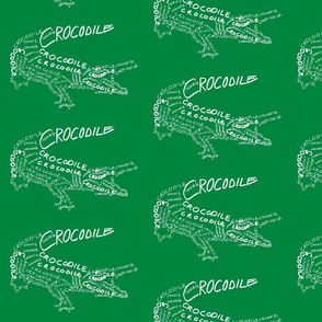 Crocodile Calligram