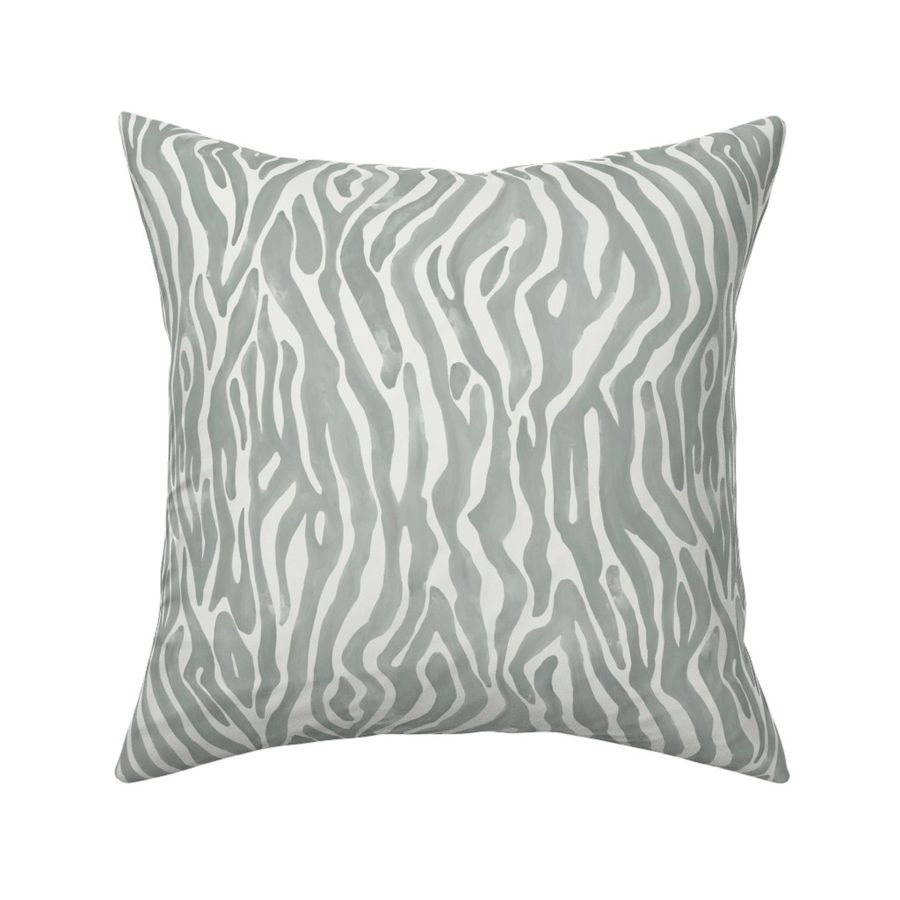 Gunmetal gray tonal abstract watercolor animal print for a maximalist home