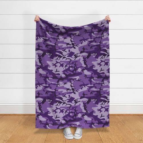 Purple Camouflage Pattern 30"