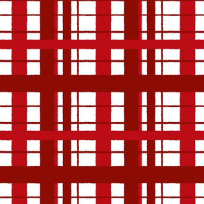 Timeless plaid / ikat Rouge