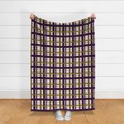 Timeless plaid / ikat eggplant