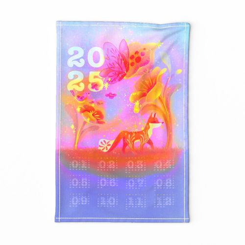 2025 Tea Towel Calendars - Secret Garden of Delight