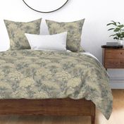 Bohemian Elegance Floral - Queen Ann Lace Flowers In Taupe Large