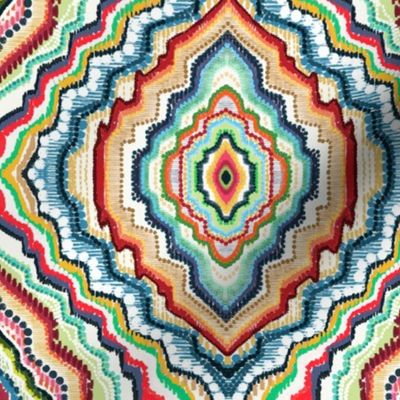 Colorful Ethnic Geometric Boho Tapestry - Small