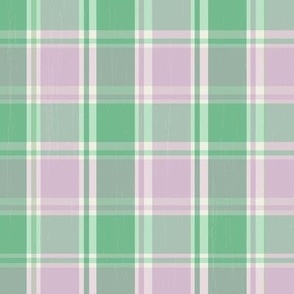 Tartan - pink-green