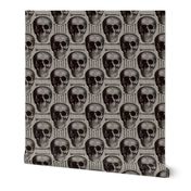 Burlap skulls&bones medium