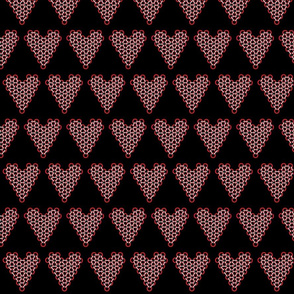 Red Woven Heart
