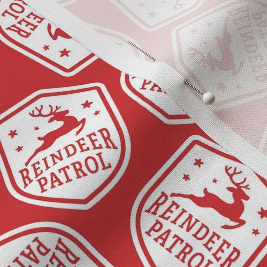 Reindeer Patrol - Red & White - Medium Scale