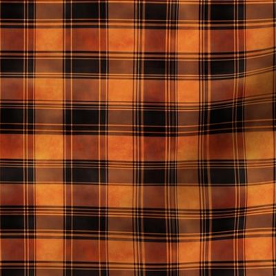 Black & Burnt Orange Plaid - small