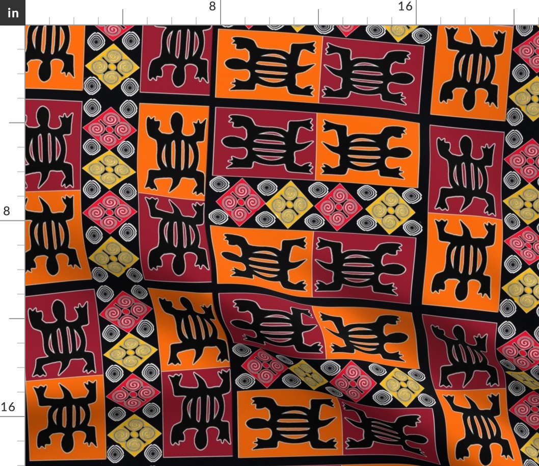 African geometrics fabric