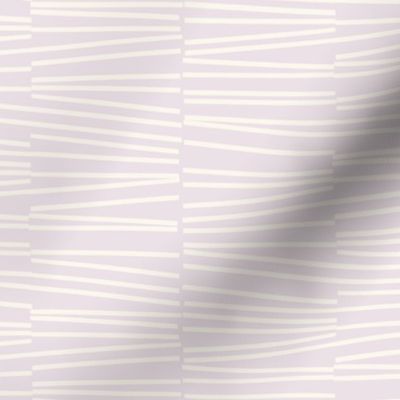 M-Horizontal Lines Minimal Geometric white on soft pastel lilac