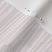 M-Horizontal Lines Minimal Geometric white on soft pastel lilac