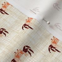 Tiny Crabs - linen