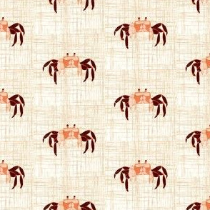 Tiny Crabs - linen