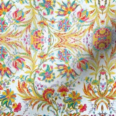 Jacobean Floral Bright by Susi Franco
