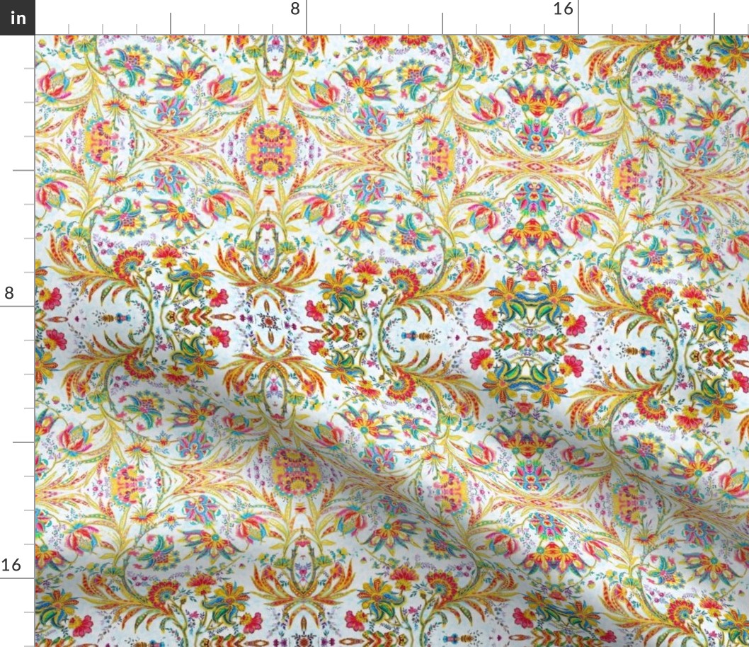 Jacobean Floral Bright by Susi Franco