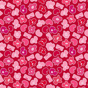 pink hearts