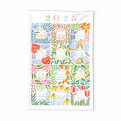 Bright Block Print 2025 Calendar