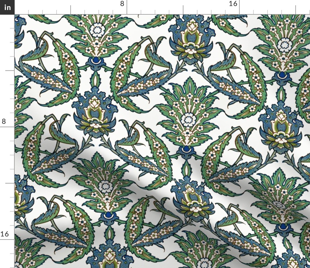 Persian pattern, restored colors