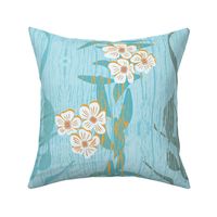 Ocean Blue Tropical Floral