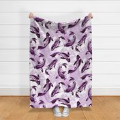 XL Violet Koi Splash