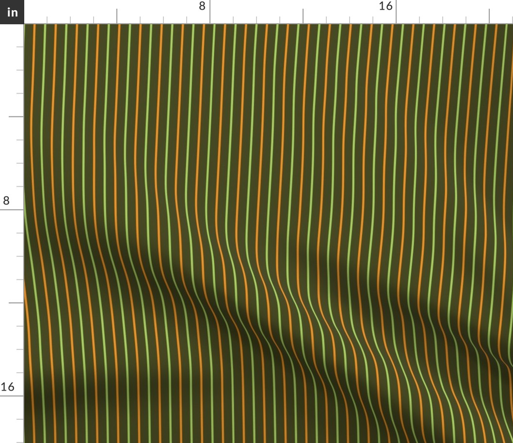 Green and orange stripes